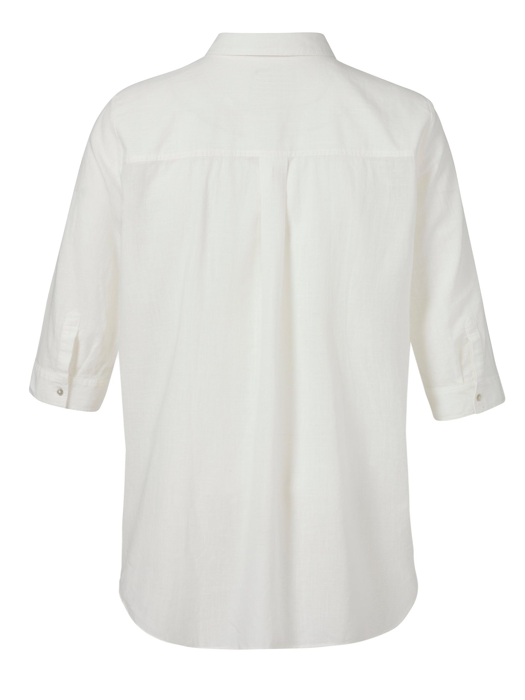 Bluse Hemdkragen 3/4 Arm creme Bild 2