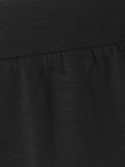 Hose lang weites Bein schwarz Bild 3