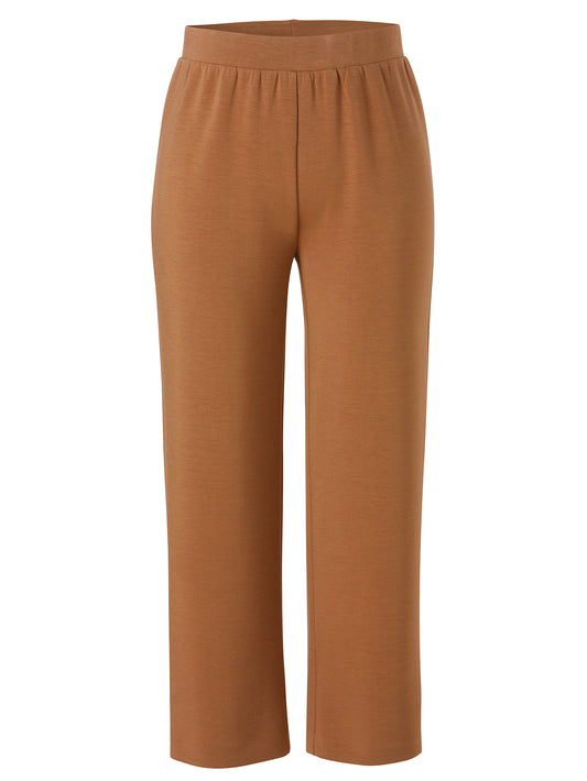 Hose lang weites Bein camel Bild 1