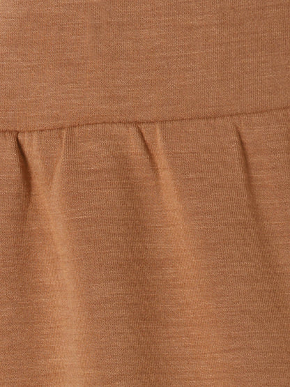 Hose lang weites Bein camel Bild 3