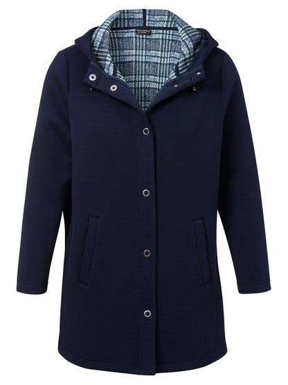 Jacke Kapuze 1/1 Arm Knöpfe indigo multicolor Bild 1