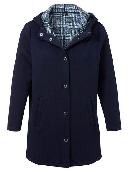 Jacke Kapuze 1/1 Arm Knöpfe indigo multicolor Bild 1