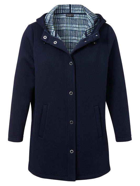 Jacke Kapuze 1/1 Arm Knöpfe indigo multicolor Bild 1