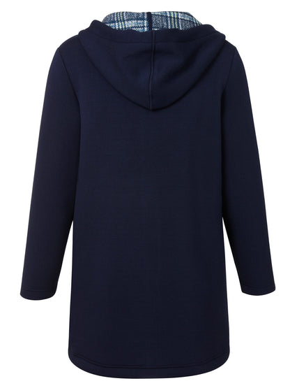 Jacke Kapuze 1/1 Arm Knöpfe indigo multicolor Bild 2