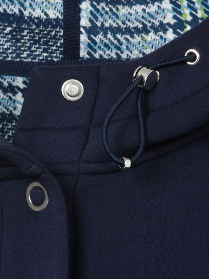 Jacke Kapuze 1/1 Arm Knöpfe indigo multicolor Bild 3