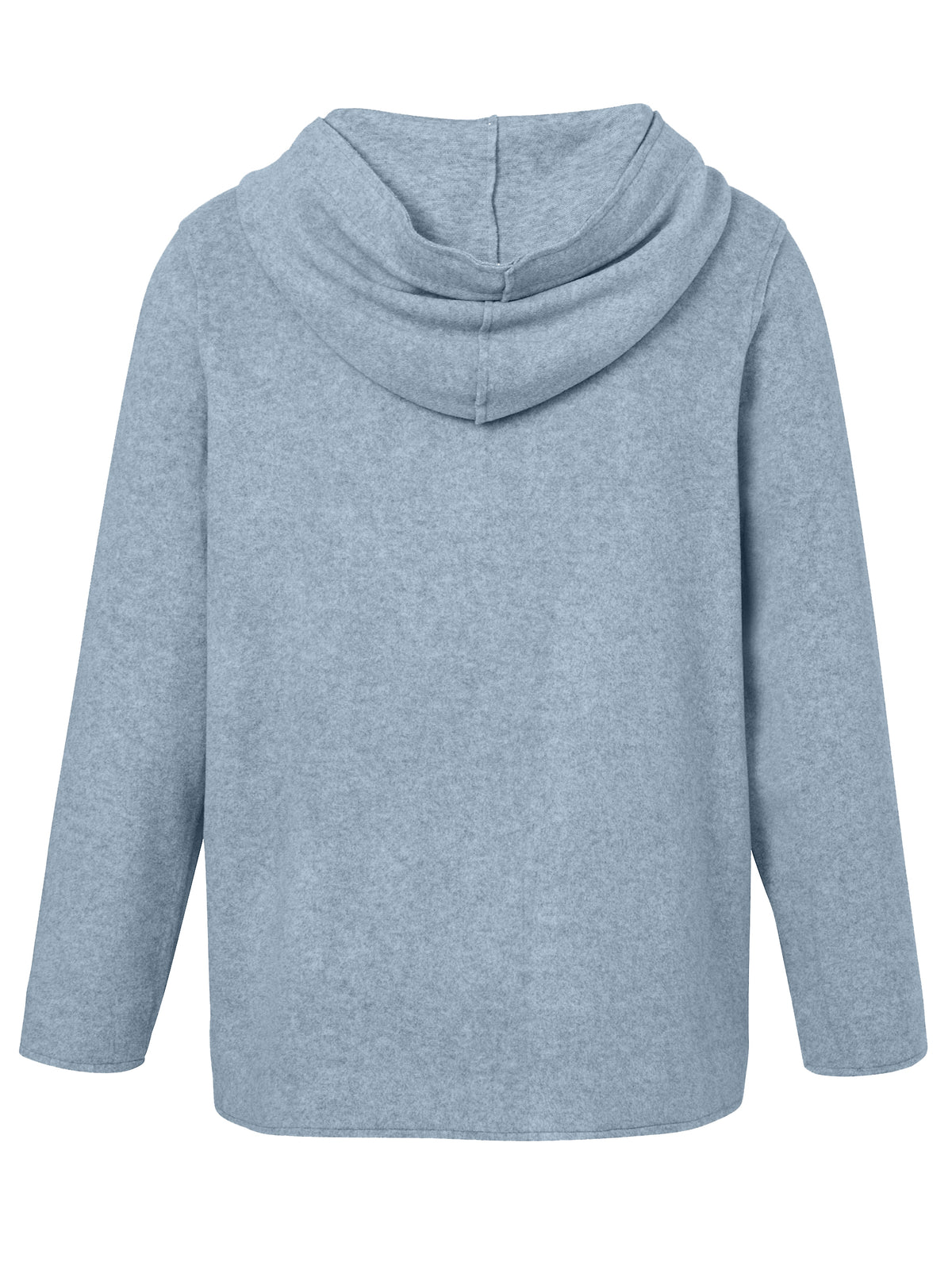 Jacke Kapuze 1/1 Arm Knöpfe Taschen rauchblau melange Bild 2
