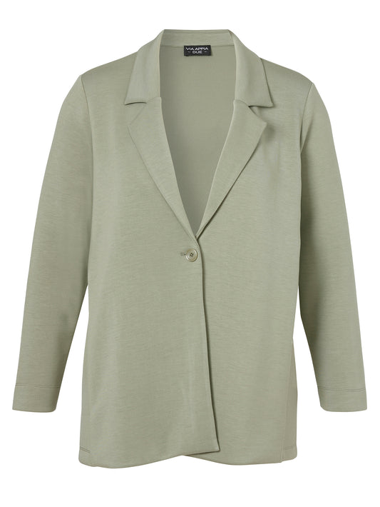 Jacke Revers 1/1 Arm Knopf salbei Bild 1