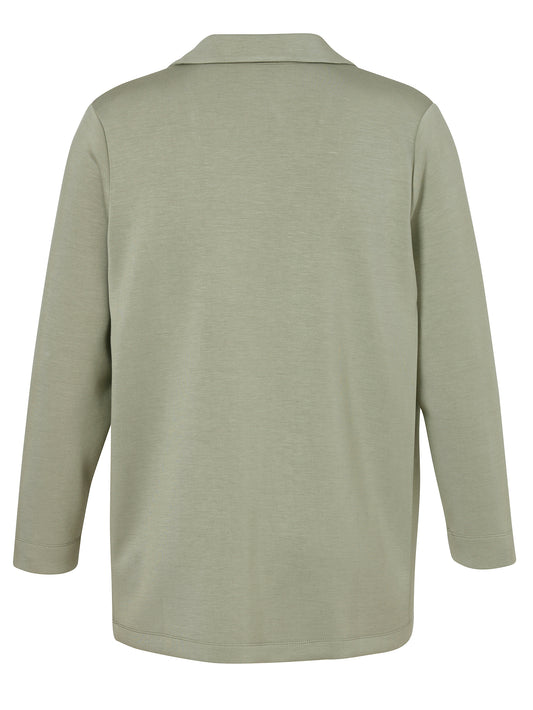 Jacke Revers 1/1 Arm Knopf salbei Bild 2