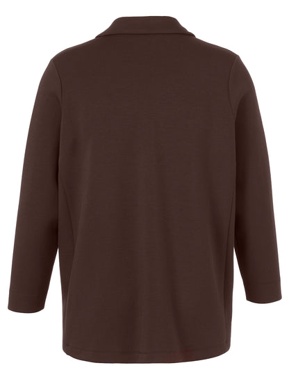 Jacke Revers 1/1 Arm Knopf kaffee Bild 2