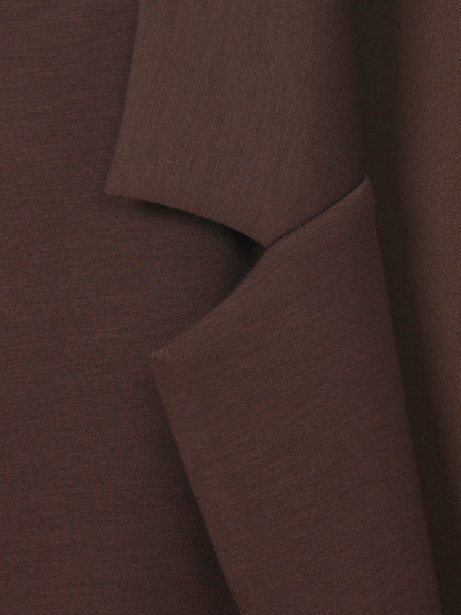 Jacke Revers 1/1 Arm Knopf kaffee Bild 3