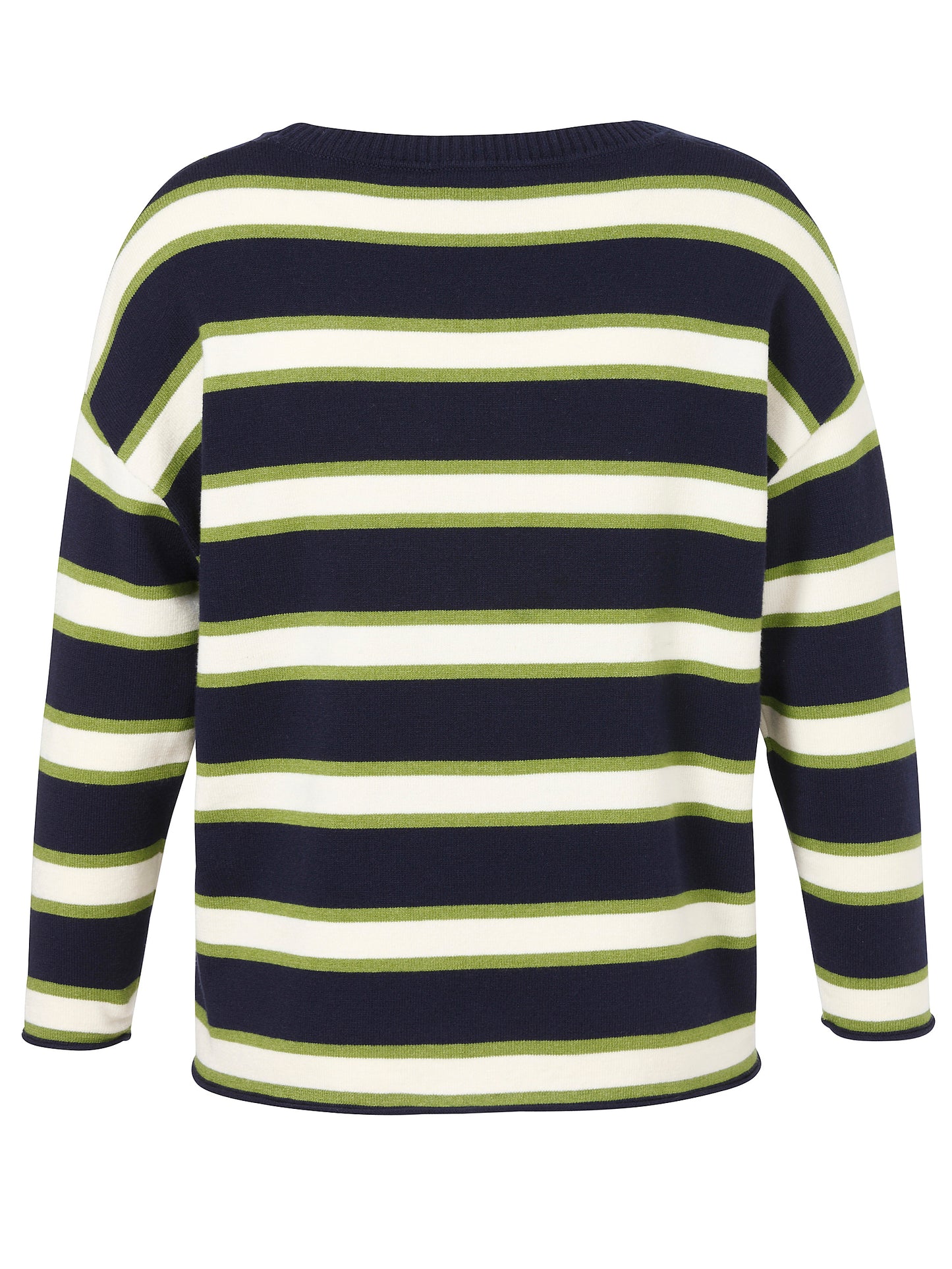Pullover Rundhals 1/1 Arm  Jacquard indigo multicolor Bild 2