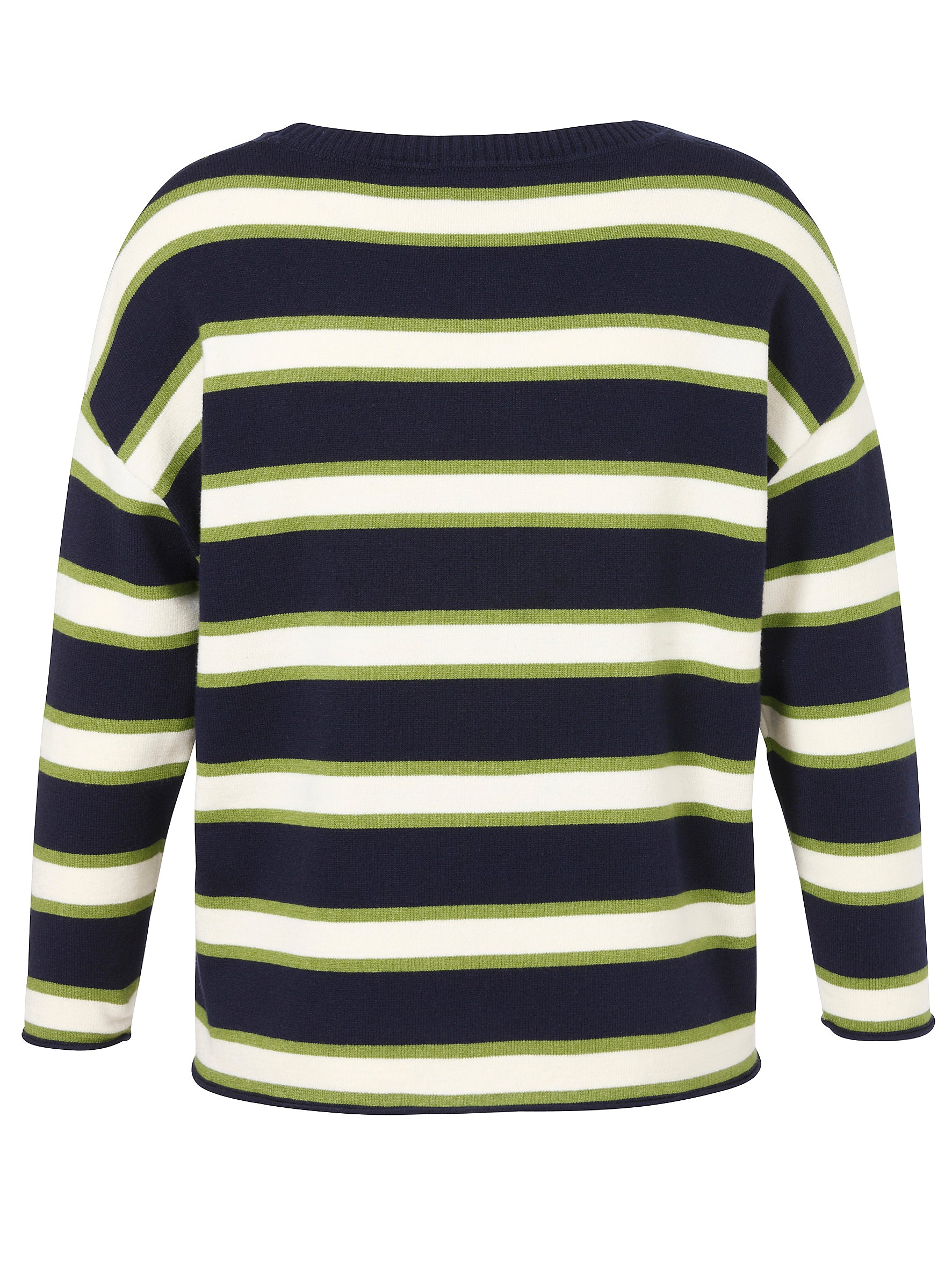 Pullover Rundhals 1/1 Arm  Jacquard indigo multicolor Bild 2
