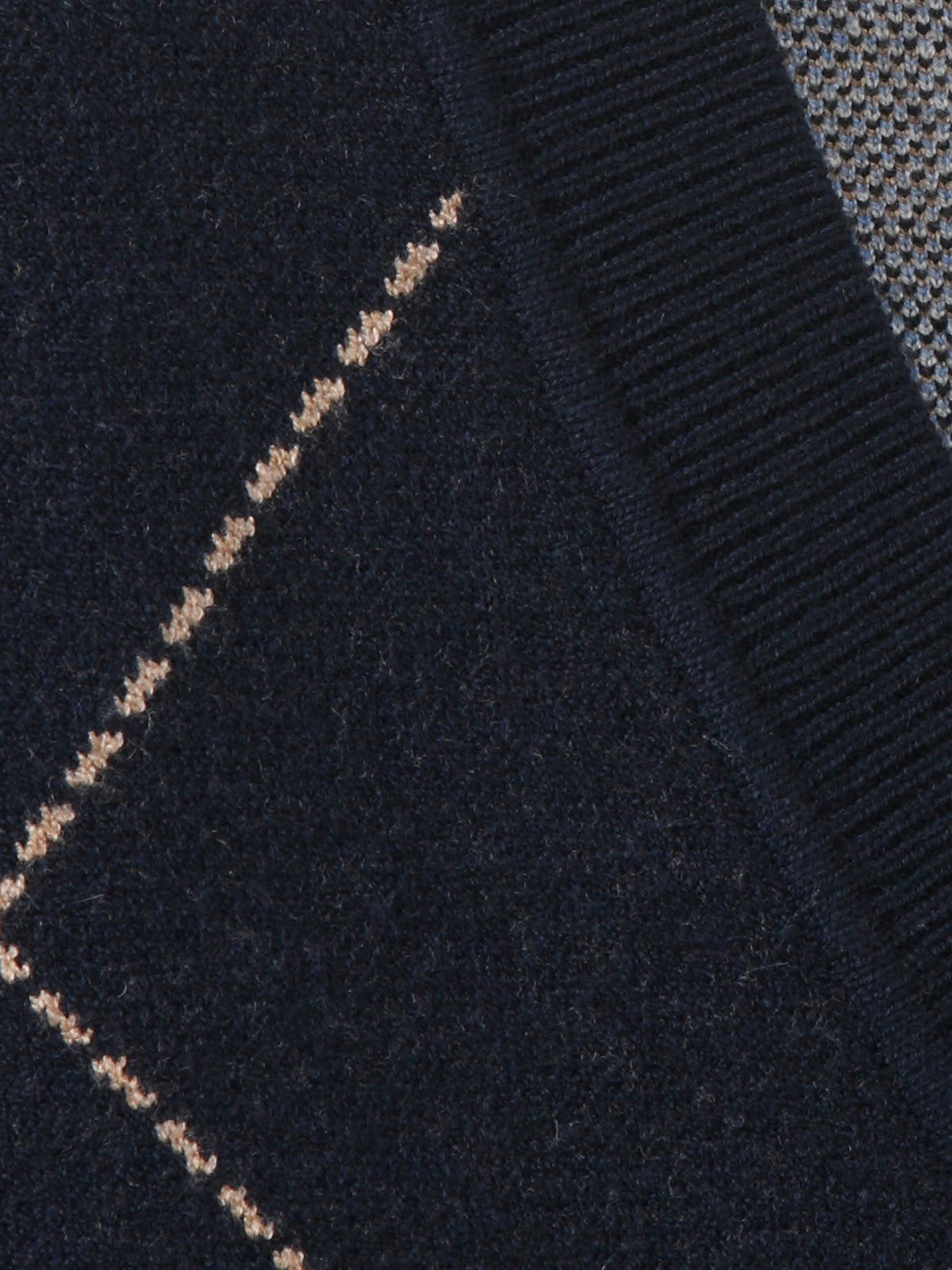 Pullunder V-Ausschnitt  Jacquard marine multicolor Bild 3