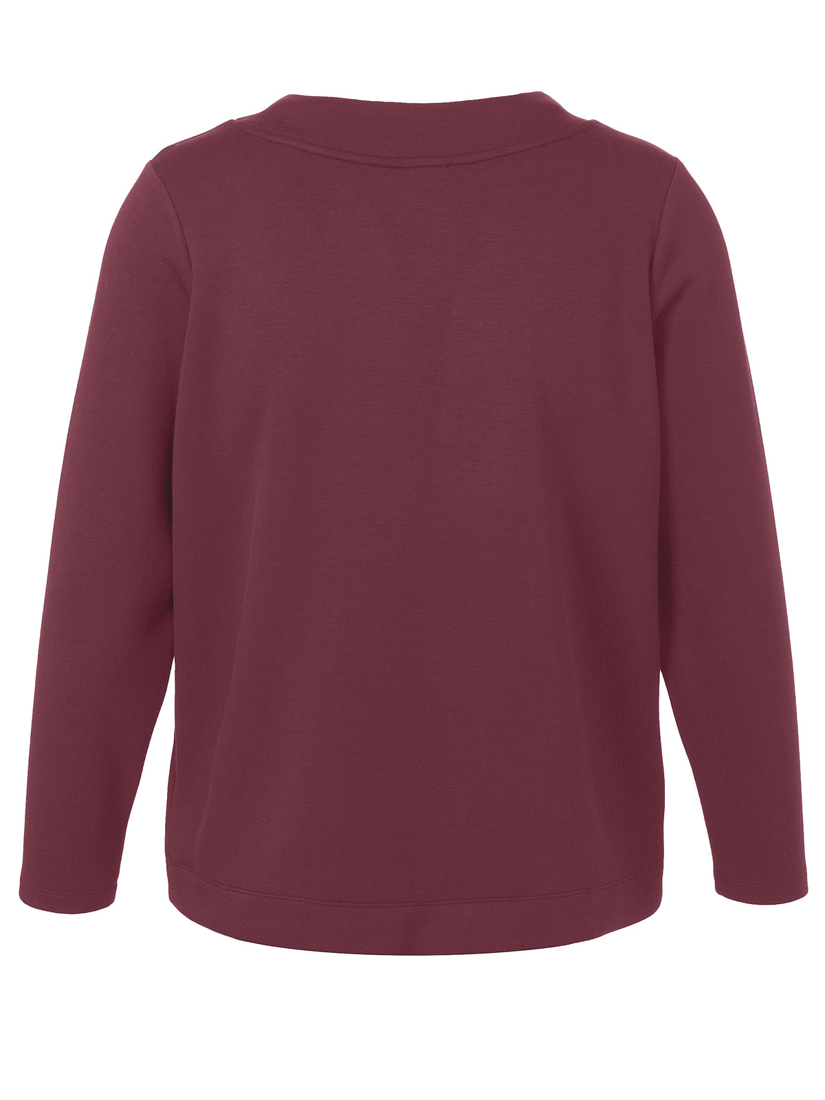 Sweatshirt Rundhals 1/1 Arm bordeaux Bild 2