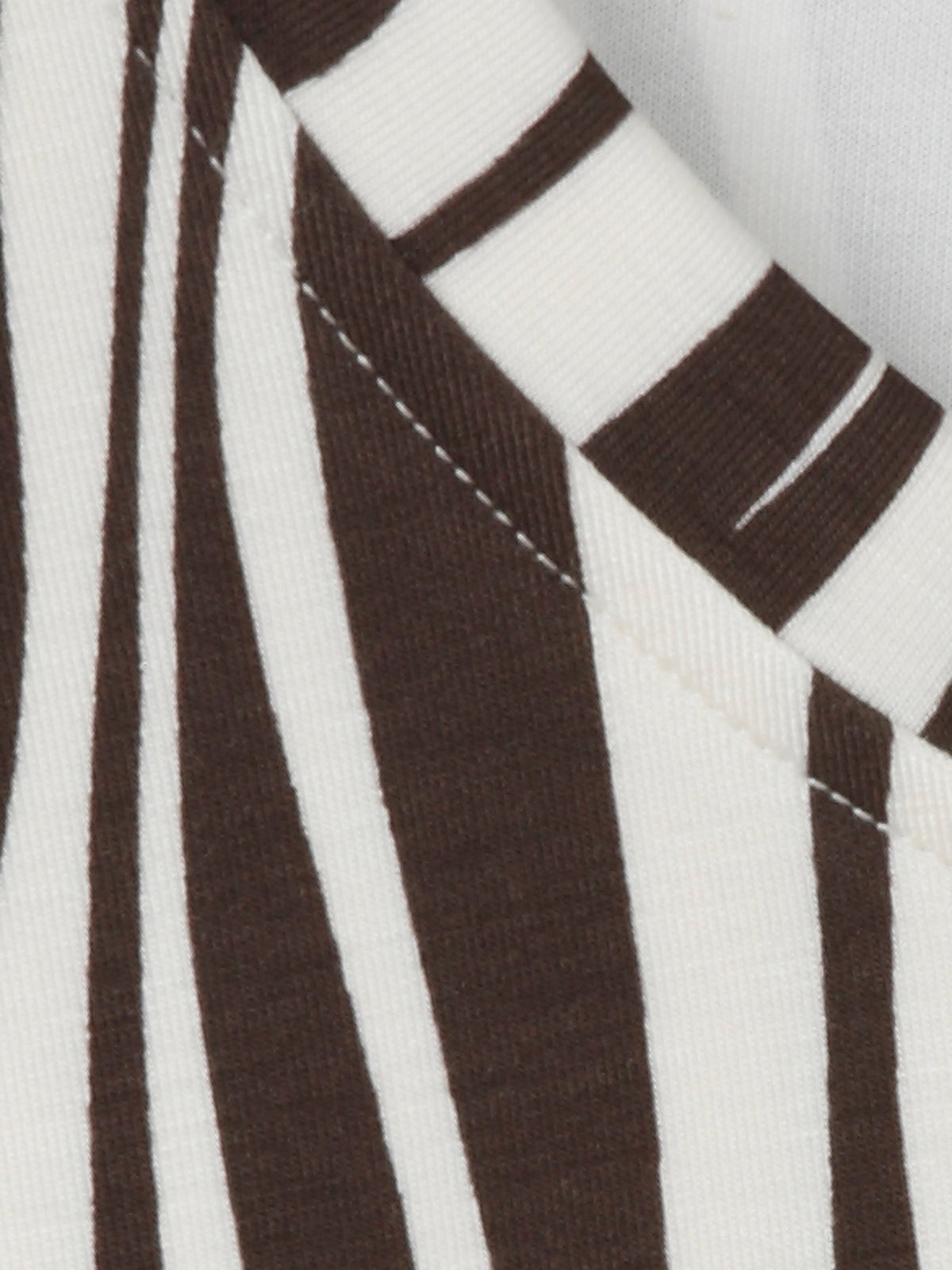 Sweatshirt Rundhals 1/1 Arm Druck creme / kaffee Bild 3