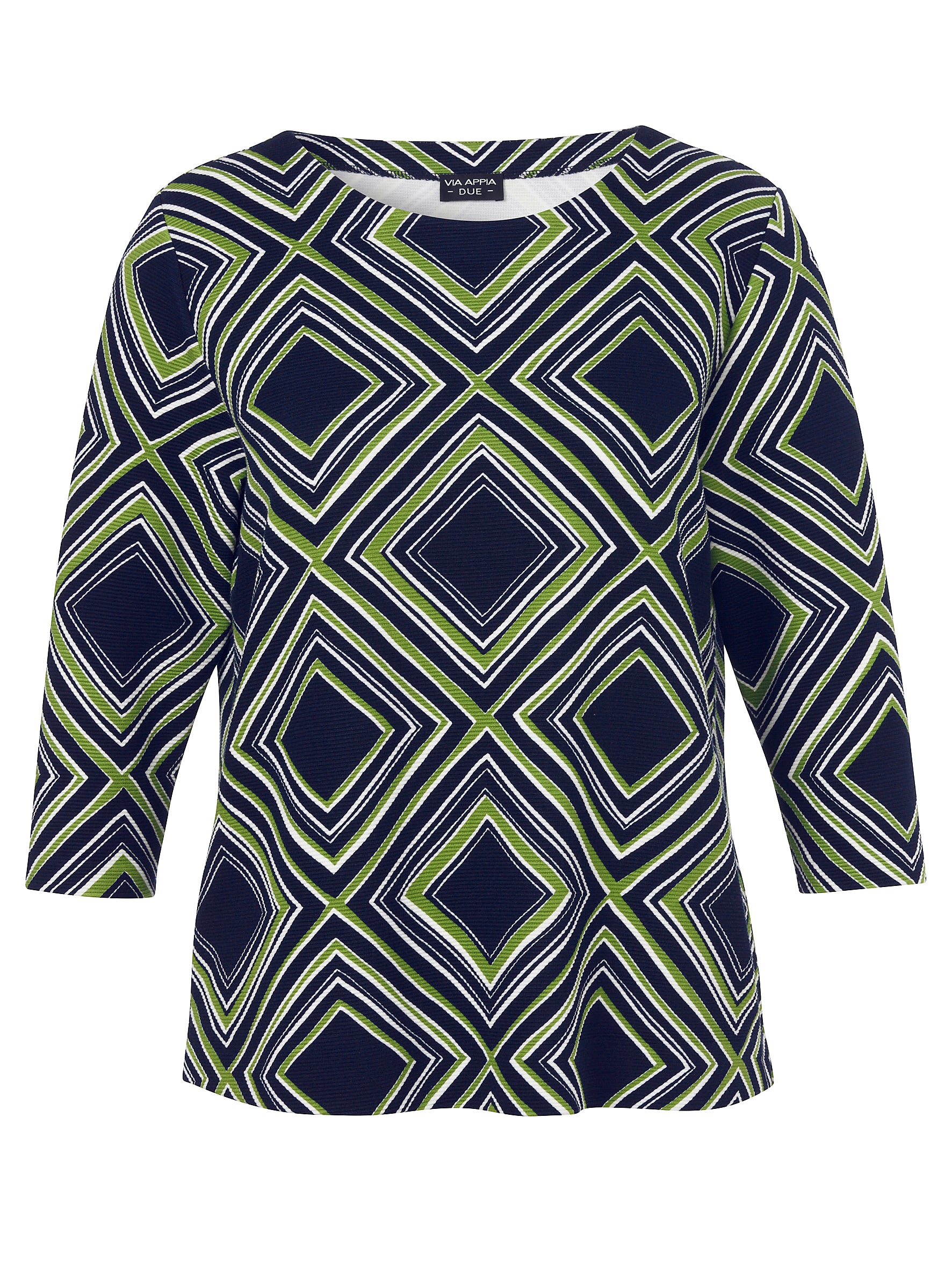 Sweatshirt Rundhals 1/1 Arm Druck indigo multicolor Bild 1