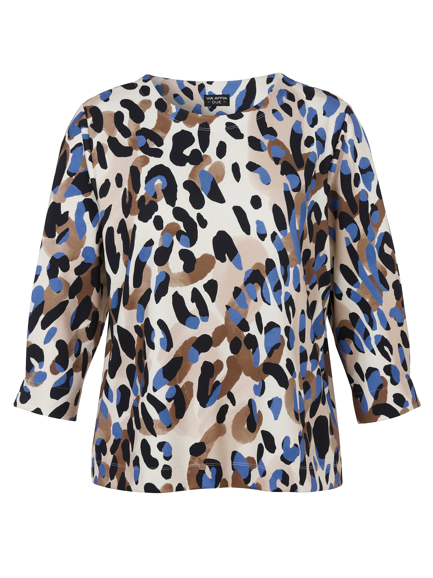 Sweatshirt Rundhals 3/4 Arm camel multicolor Bild 1