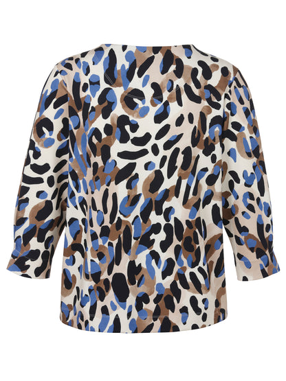 Sweatshirt Rundhals 3/4 Arm camel multicolor Bild 2
