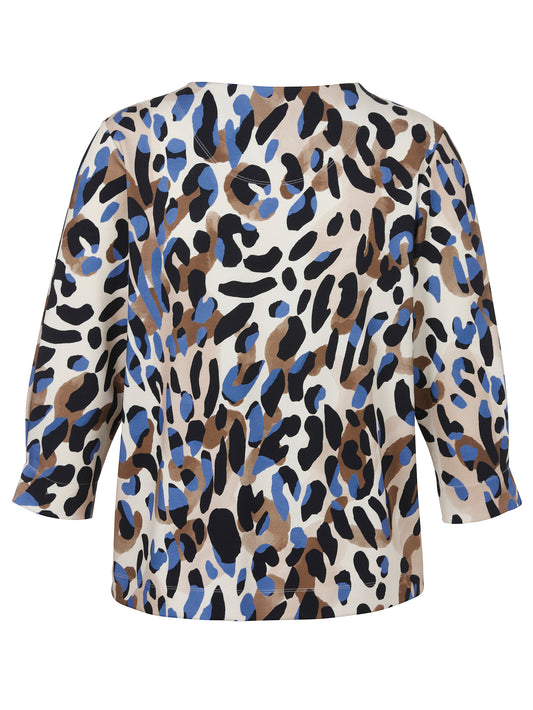 Sweatshirt Rundhals 3/4 Arm camel multicolor Bild 2