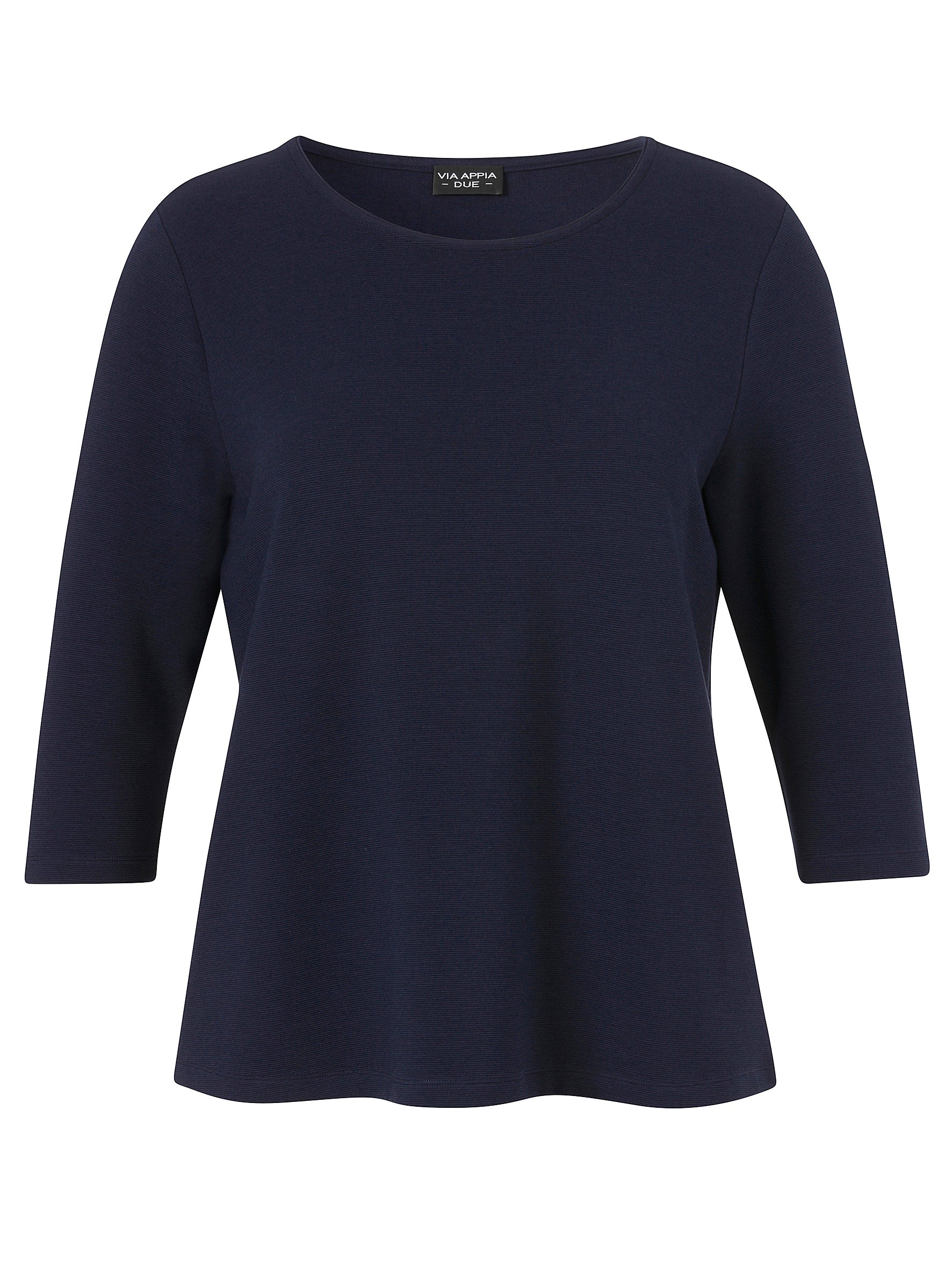 Sweatshirt Rundhals 3/4 Arm indigo Bild 1
