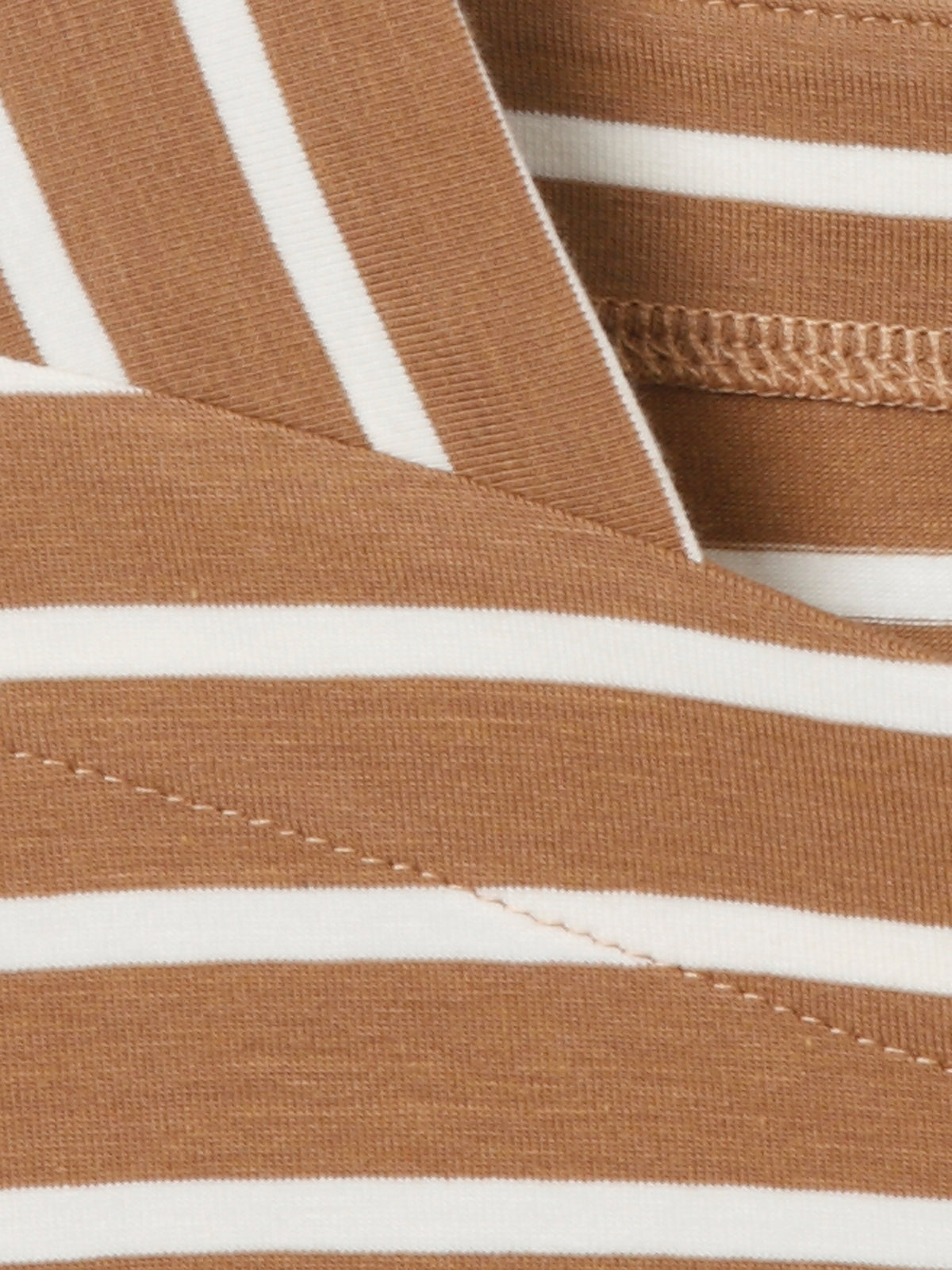 T-Shirt Karree 1/1 Arm camel / creme Bild 3