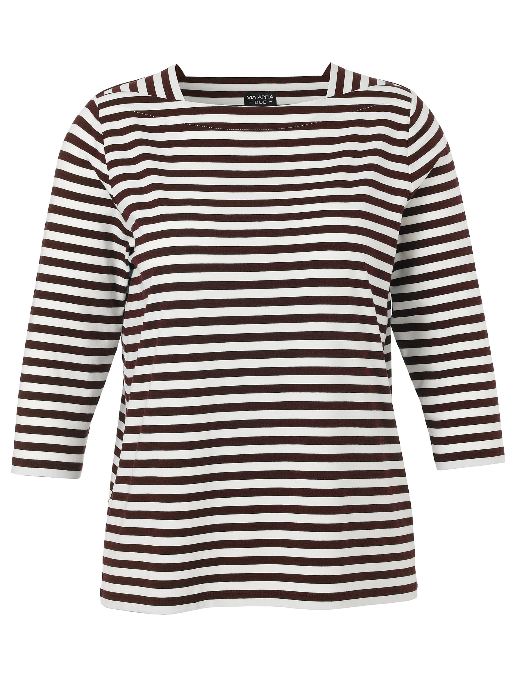 T-Shirt Karree 3/4 Arm kaffee / creme Bild 1