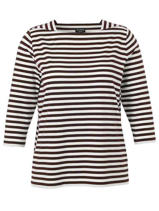 T-Shirt Karree 3/4 Arm kaffee / creme Bild 1