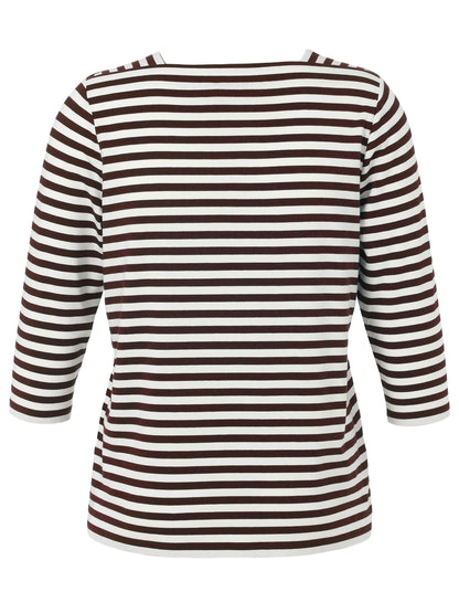 T-Shirt Karree 3/4 Arm kaffee / creme Bild 2