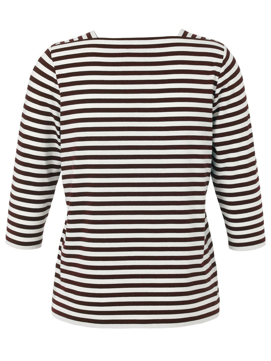 T-Shirt Karree 3/4 Arm kaffee / creme Bild 2
