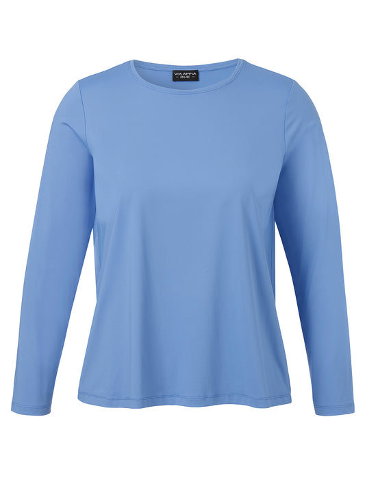 T-Shirt Rundhals 1/1 Arm blau Bild 1