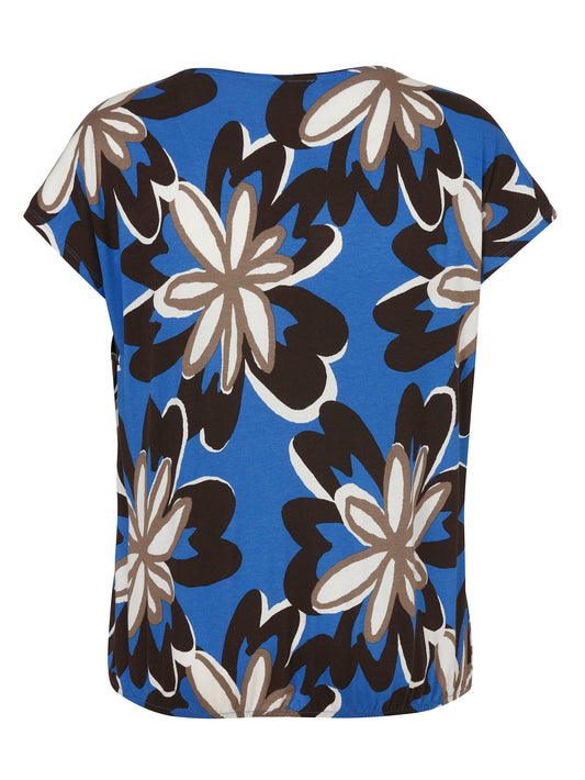 T-Shirt Rundhals 1/2 Arm Druck cobalt multicolor Bild 2