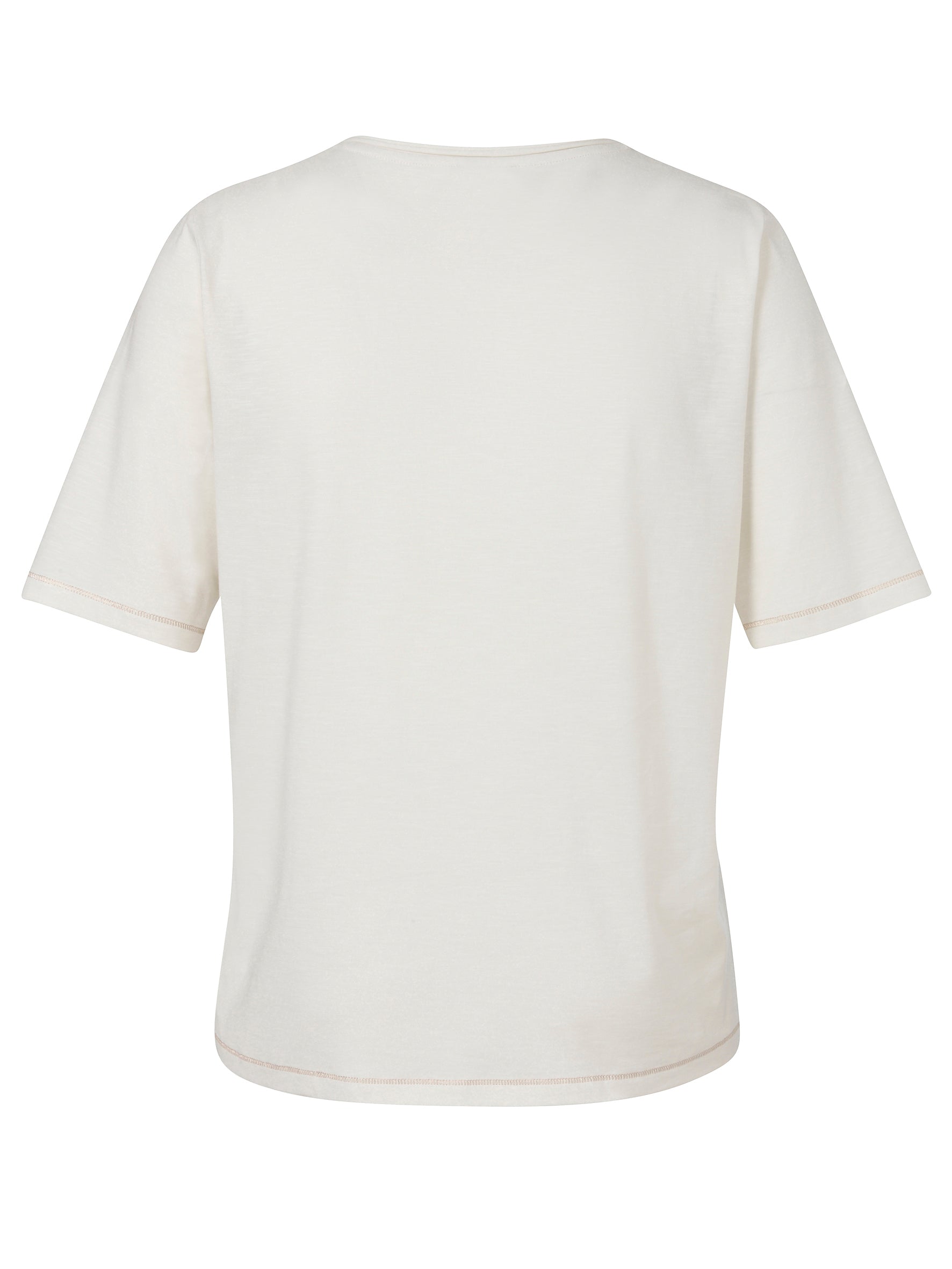 T-Shirt Rundhals 1/2 Arm Motiv creme multicolor Bild 2