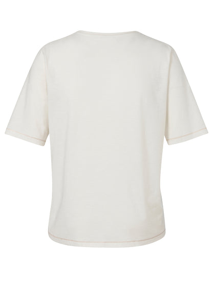 T-Shirt Rundhals 1/2 Arm Motiv creme multicolor Bild 5