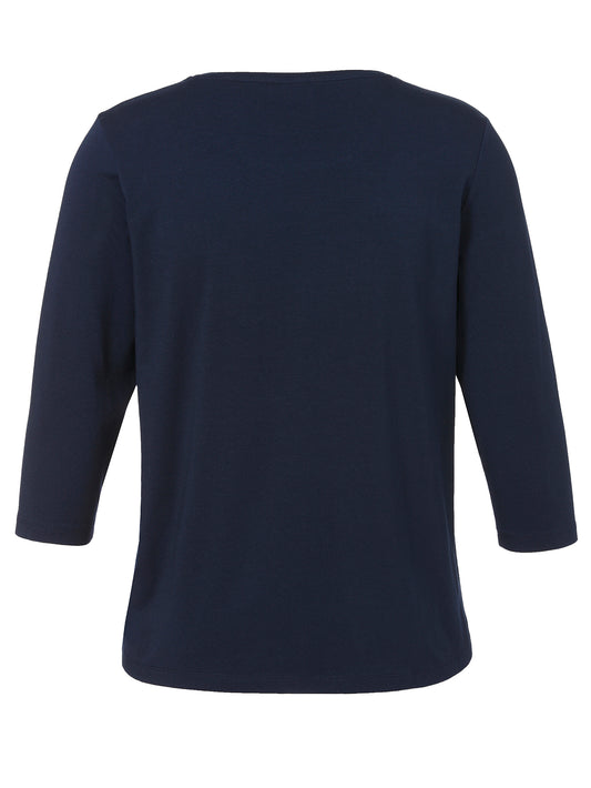 T-Shirt Rundhals 3/4 Arm Motiv marine Bild 2