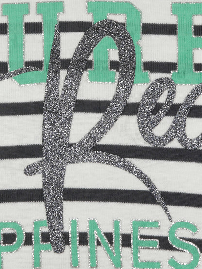 T-Shirt Rundhals 3/4 Arm Ringel ecru multicolor Bild 3