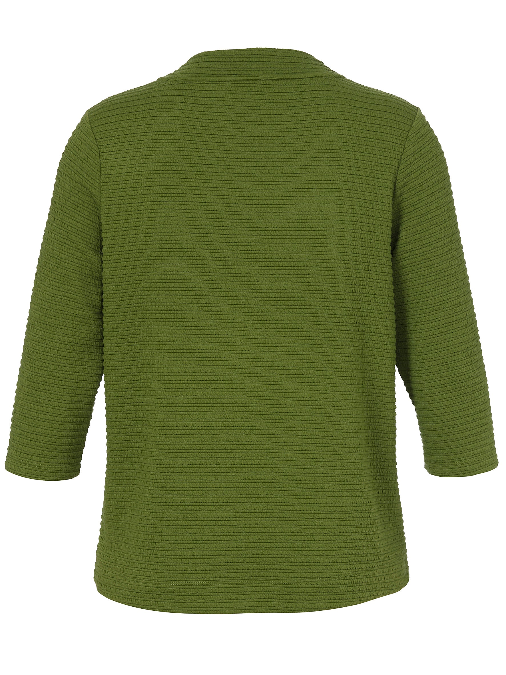 T-Shirt Stehkragen 3/4 Arm moos Bild 2