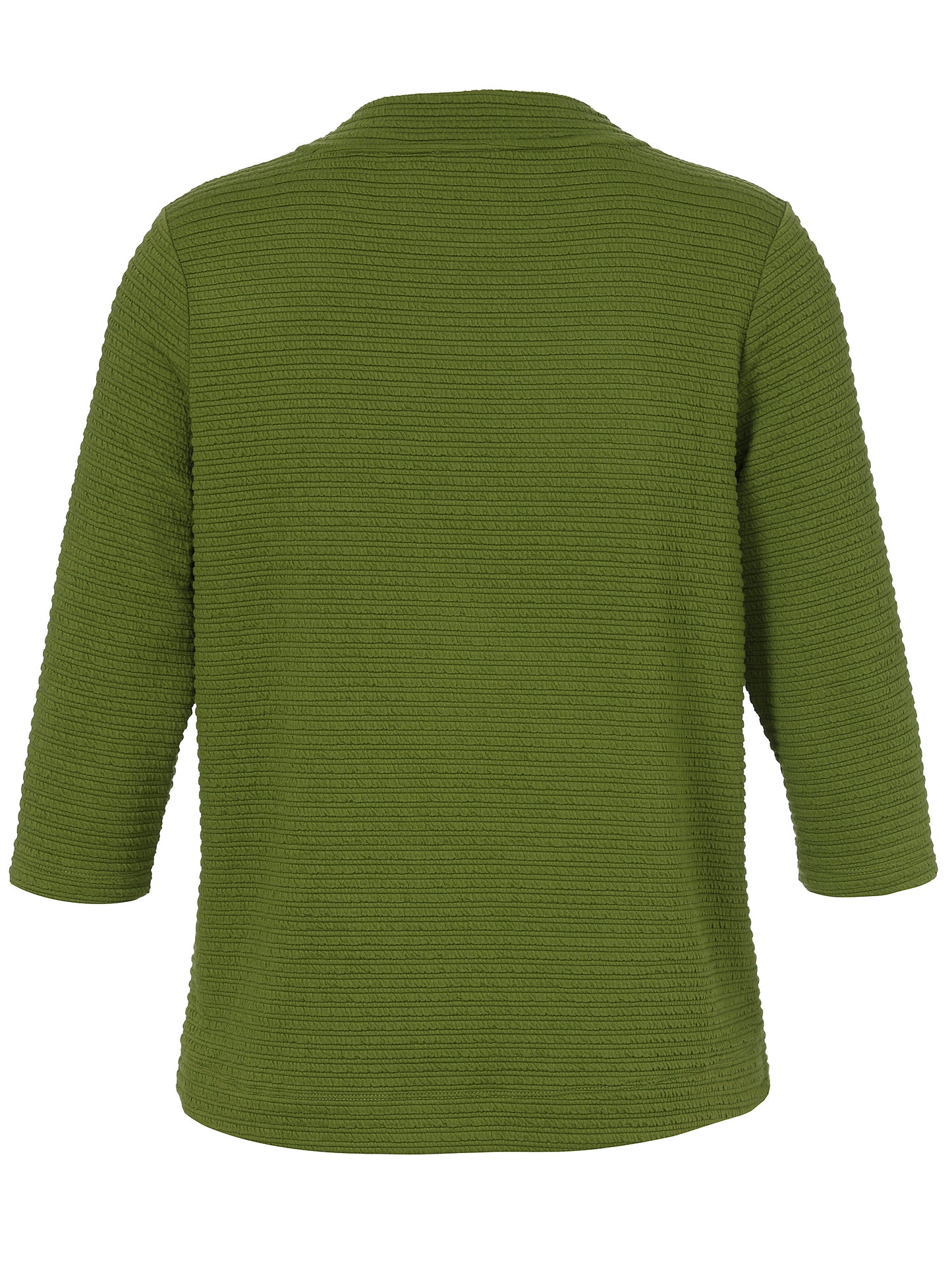 T-Shirt Stehkragen 3/4 Arm moos Bild 2