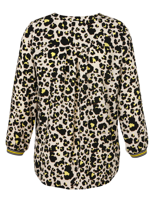 Tunika V-Ausschnitt 1/1 Arm Druck schwarz multicolor Bild 2