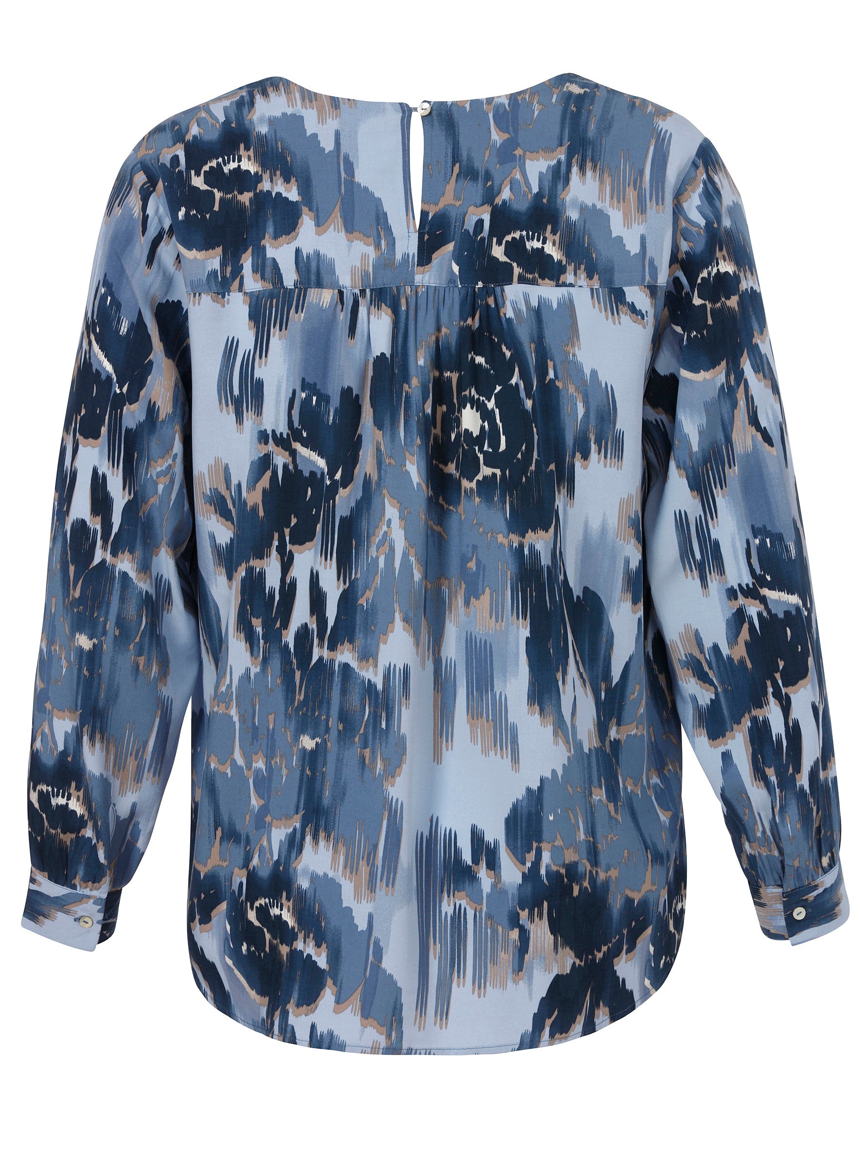 Bluse V-Ausschnitt 1/1 Arm Druck bleu multicolor Bild 2