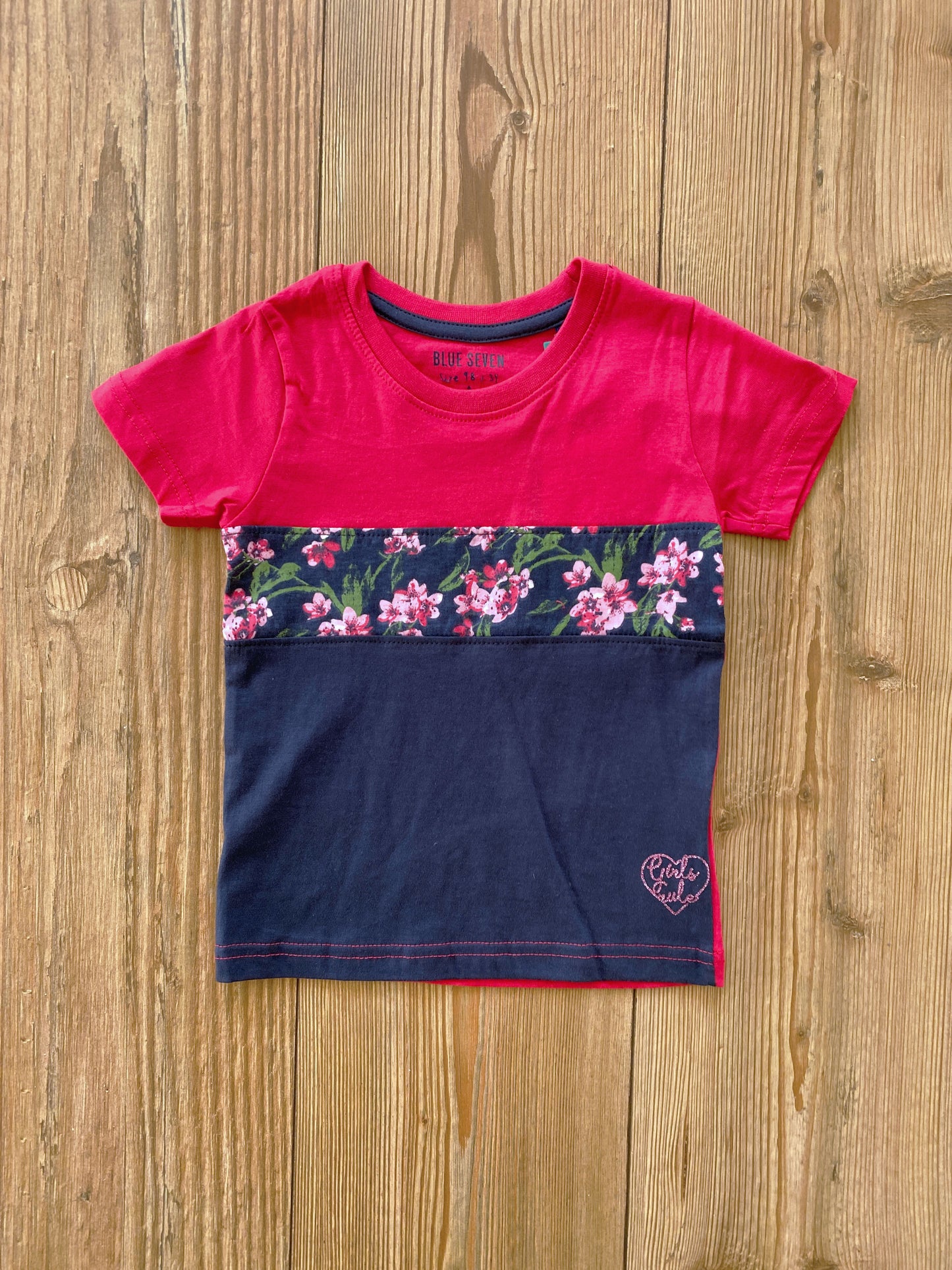 Kids/Girls-T-Shirt mit Blumenmuster