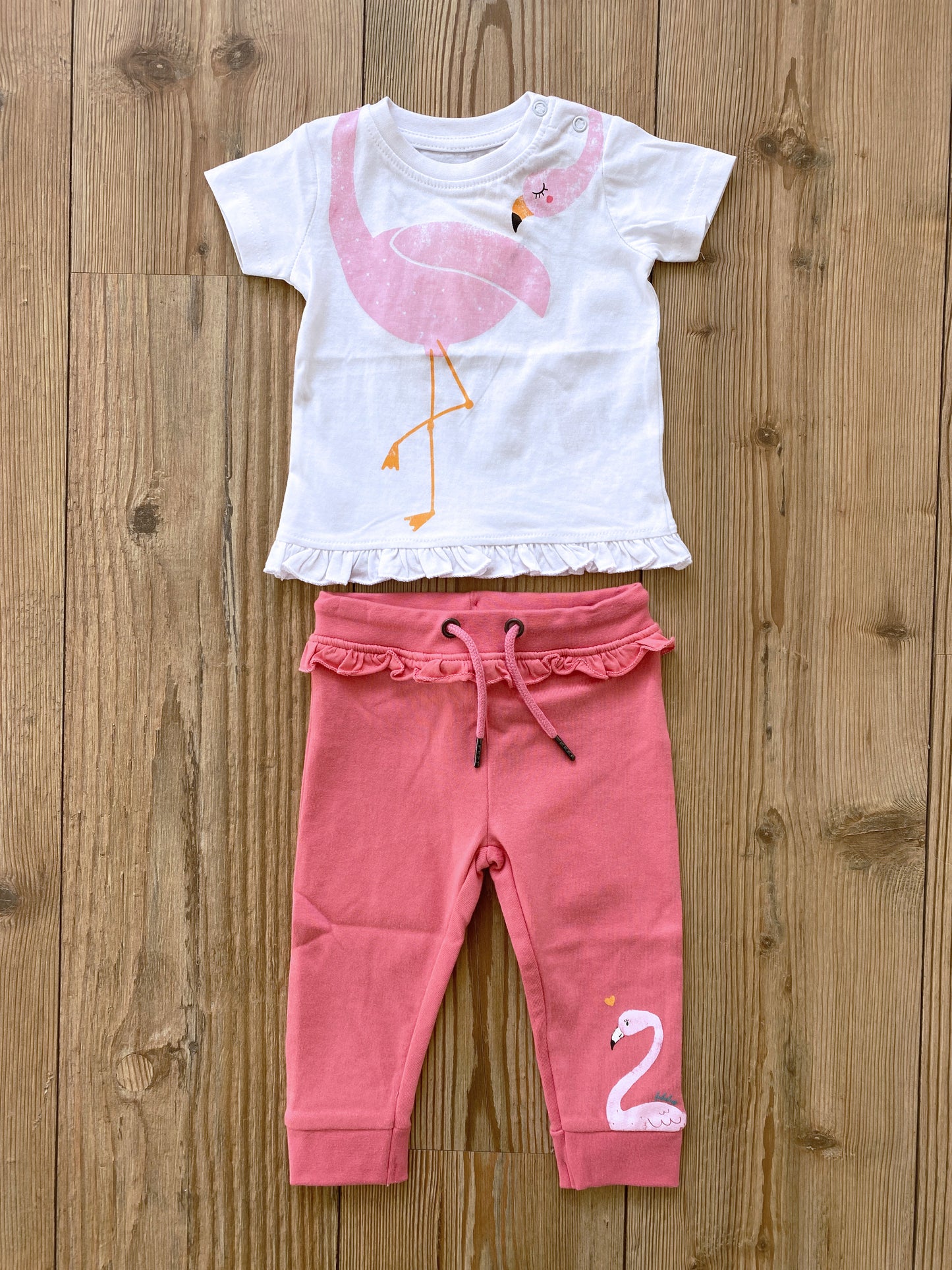 Baby/Girls-Jogginghose Flamingo